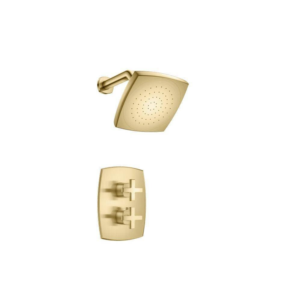 Flusso Serie 240 240.7000 Single Output Shower Set With Shower Head And Arm