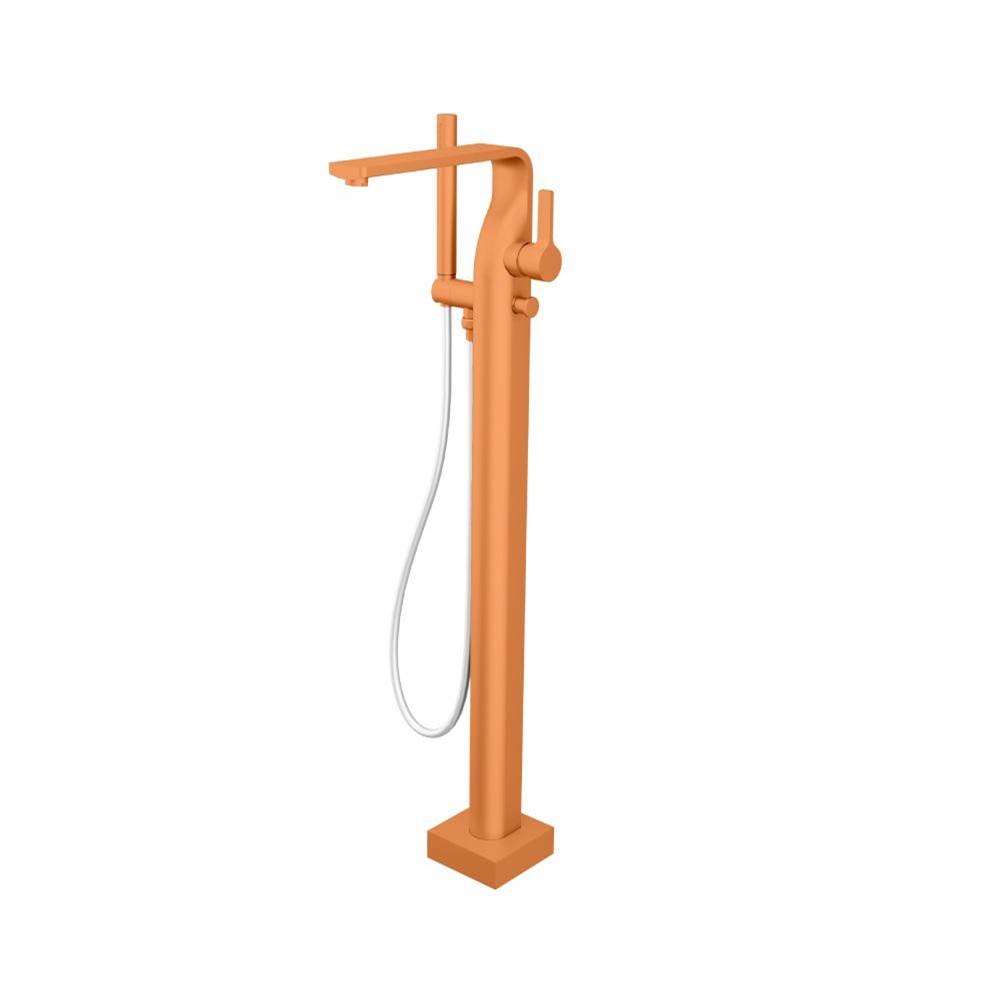 Flusso Serie 260 260.1165 Freestanding Floor Mount Bathtub / Tub Filler With Hand Shower