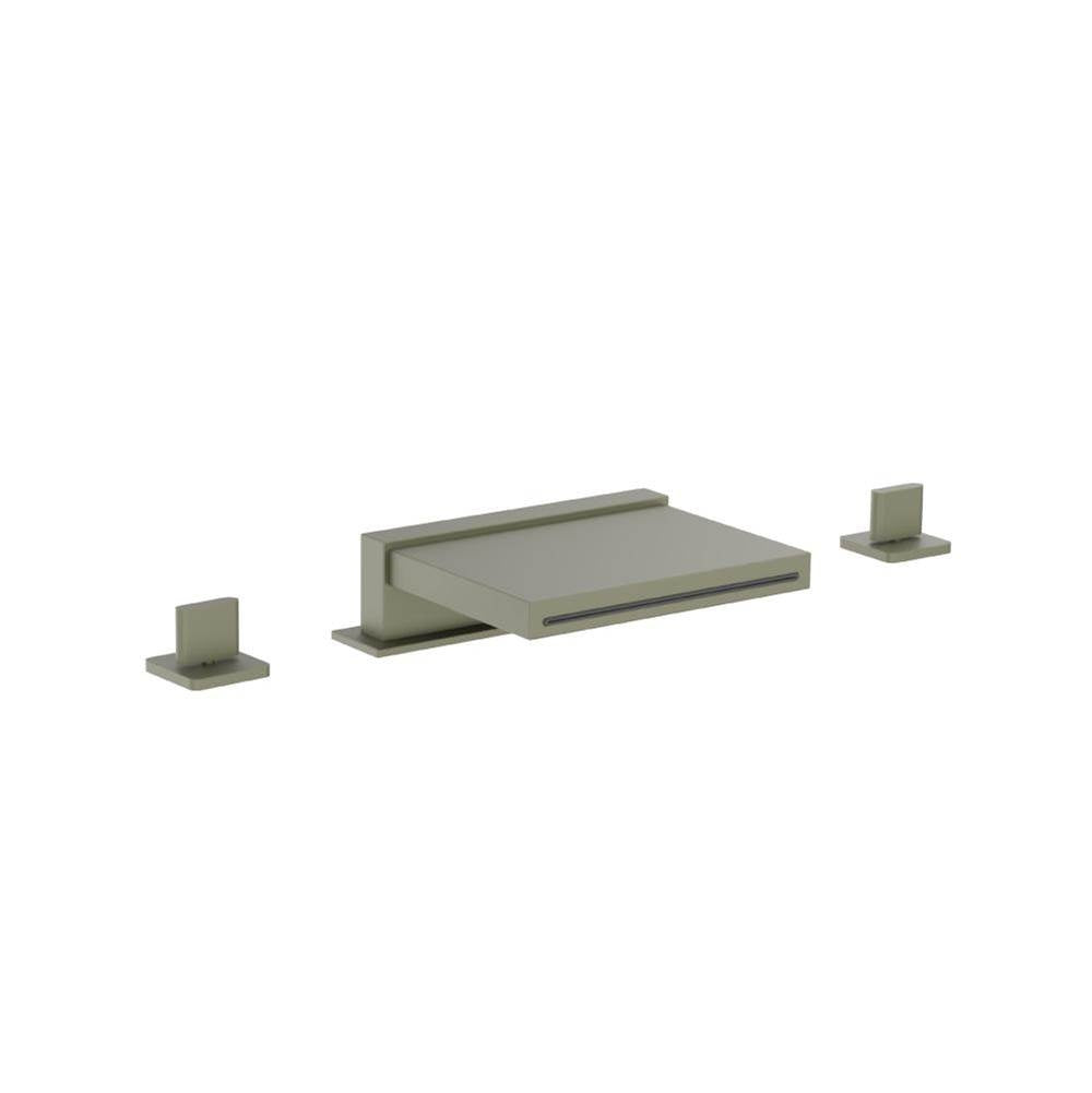 Flusso Serie 260 260.2410CF 3 Hole Deck Mount Cascade / Sheet Flow Roman Tub Faucet - Parent