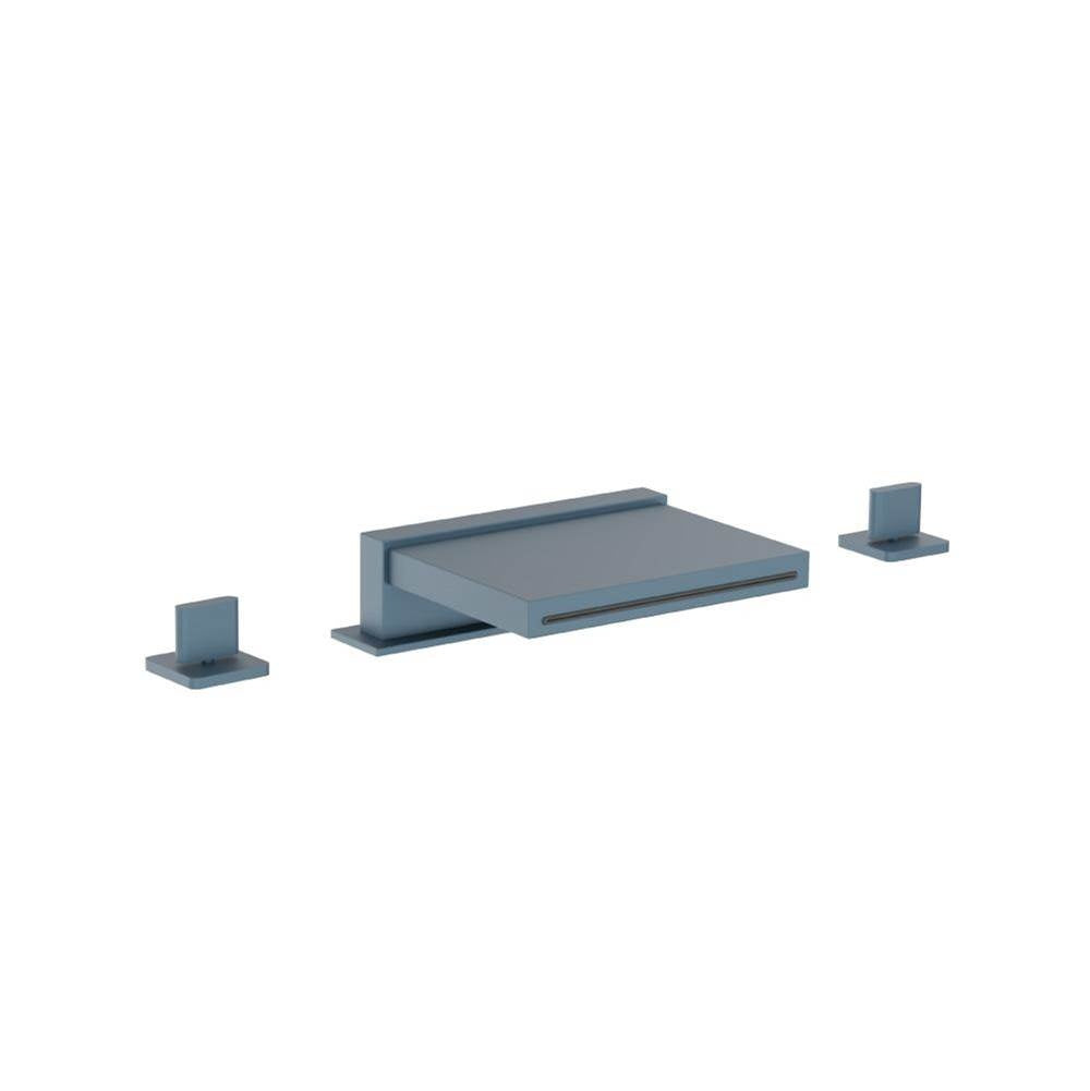 Flusso Serie 260 260.2410CF 3 Hole Deck Mount Cascade / Sheet Flow Roman Tub Faucet