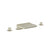 Flusso Serie 260 260.2410CF 3 Hole Deck Mount Cascade / Sheet Flow Roman Tub Faucet
