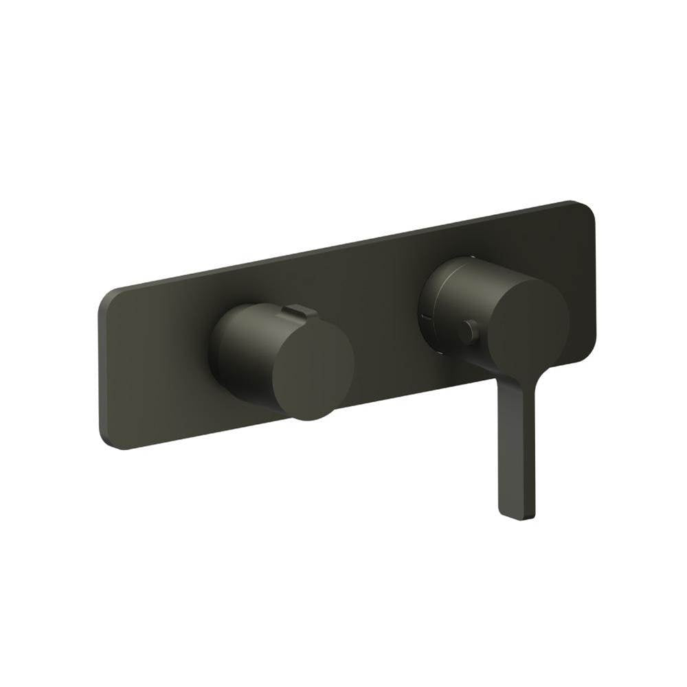 Flusso Serie 260 260.2705 3/4" Horizontal Thermostatic Shower Valve & Trim - 3 Output