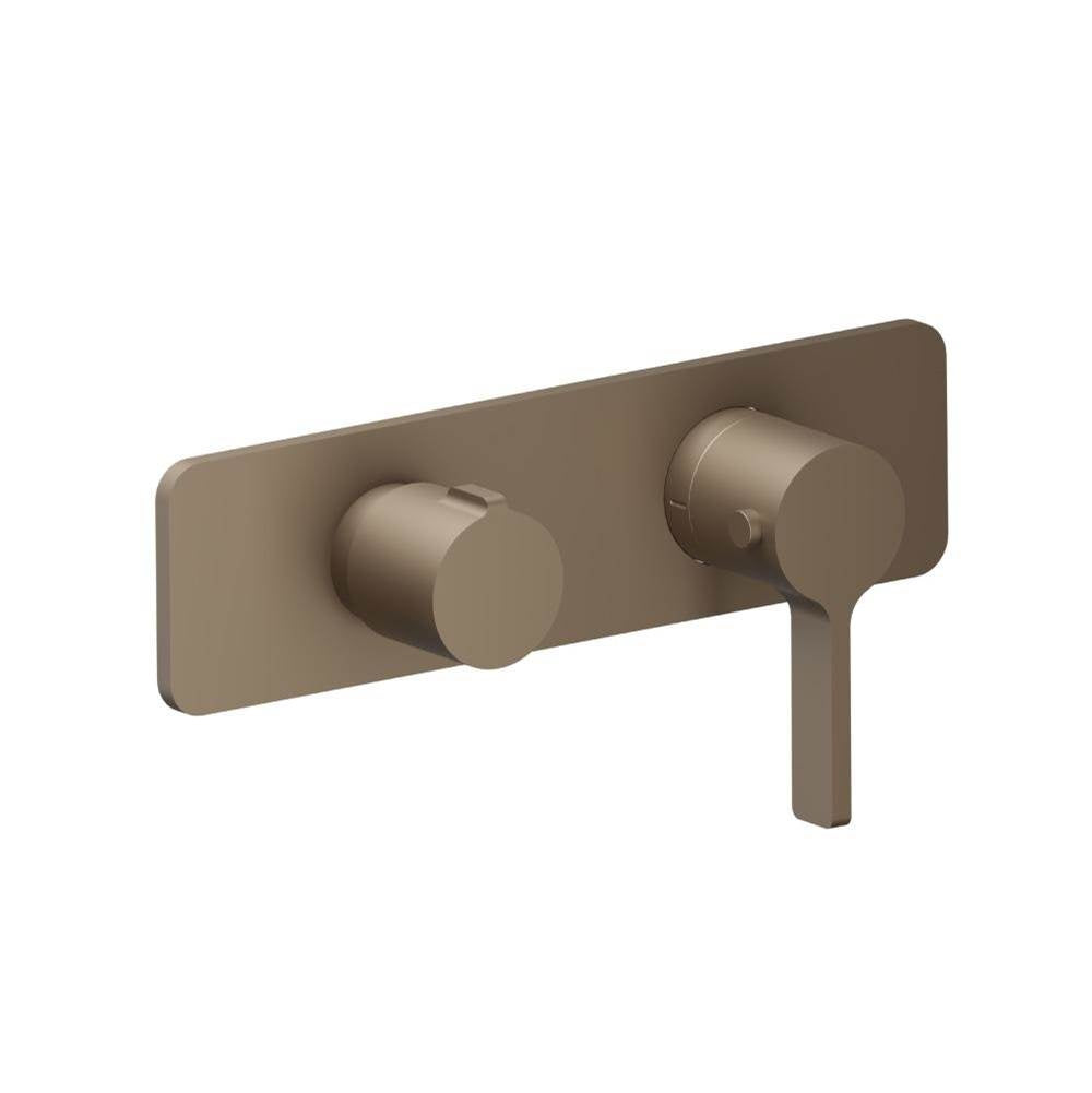 Flusso Serie 260 260.2705 3/4" Horizontal Thermostatic Shower Valve & Trim - 3 Output