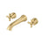 Flusso 270.1950T Trim For Two Handle Wall Mounted Bathroom Faucet