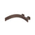 Flusso Curve CU.2300L Wall Mount Faucet Spout - Left Facing Curvature