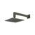 Flusso HS1001W 8" Solid Brass Showerhead / Rainhead With 12" Wall Mount Shower Arm