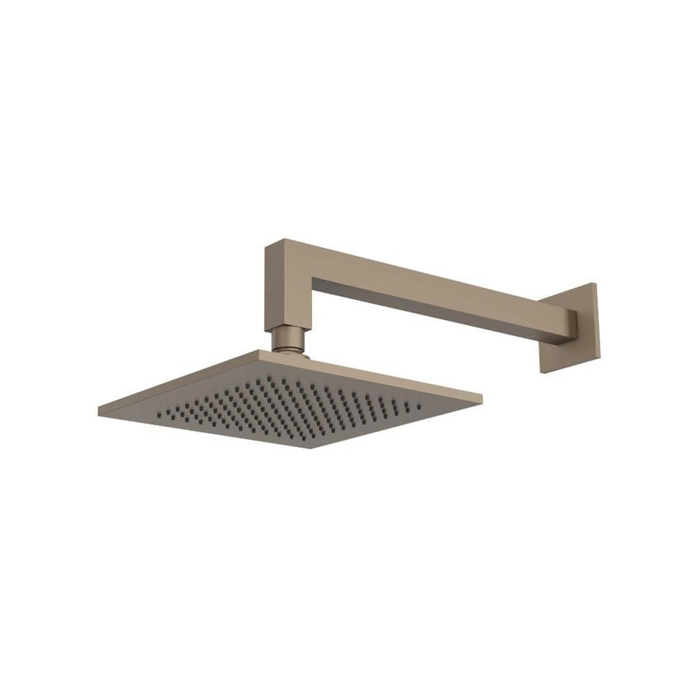 Flusso HS1001W 8" Solid Brass Showerhead / Rainhead With 12" Wall Mount Shower Arm