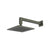 Flusso HS1001W 8" Solid Brass Showerhead / Rainhead With 12" Wall Mount Shower Arm