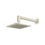 Flusso HS1001W 8" Solid Brass Showerhead / Rainhead With 12" Wall Mount Shower Arm
