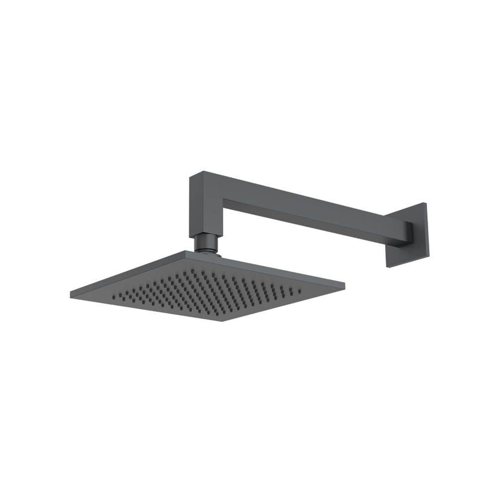 Flusso HS1001W 8" Solid Brass Showerhead / Rainhead With 12" Wall Mount Shower Arm
