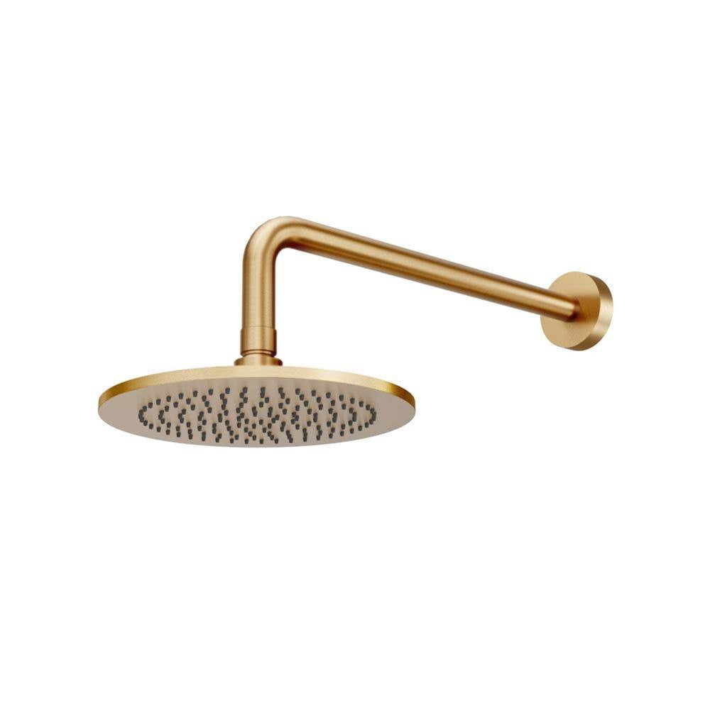 Flusso HS1002W 8" Solid Brass Showerhead / Rainhead With 12" Wall Mount Shower Arm