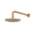 Flusso HS1002W 8" Solid Brass Showerhead / Rainhead With 12" Wall Mount Shower Arm
