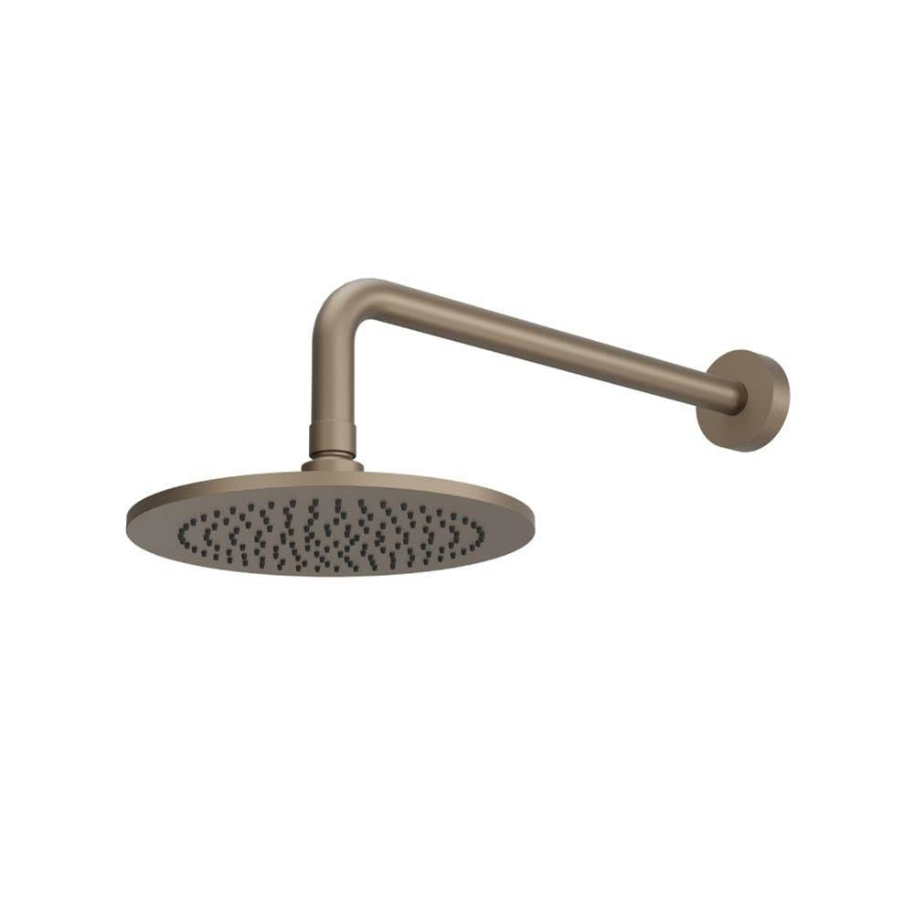 Flusso HS1002W 8" Solid Brass Showerhead / Rainhead With 12" Wall Mount Shower Arm