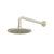 Flusso HS1002W 8" Solid Brass Showerhead / Rainhead With 12" Wall Mount Shower Arm