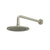 Flusso HS1002W 8" Solid Brass Showerhead / Rainhead With 12" Wall Mount Shower Arm