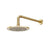 Flusso HS1002W 8" Solid Brass Showerhead / Rainhead With 12" Wall Mount Shower Arm