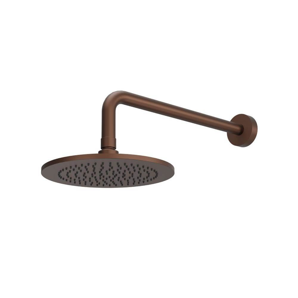 Flusso HS1002W 8" Solid Brass Showerhead / Rainhead With 12" Wall Mount Shower Arm