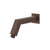 Flusso HS1020 Square Shower Arm With Flange - 7" - With Flange