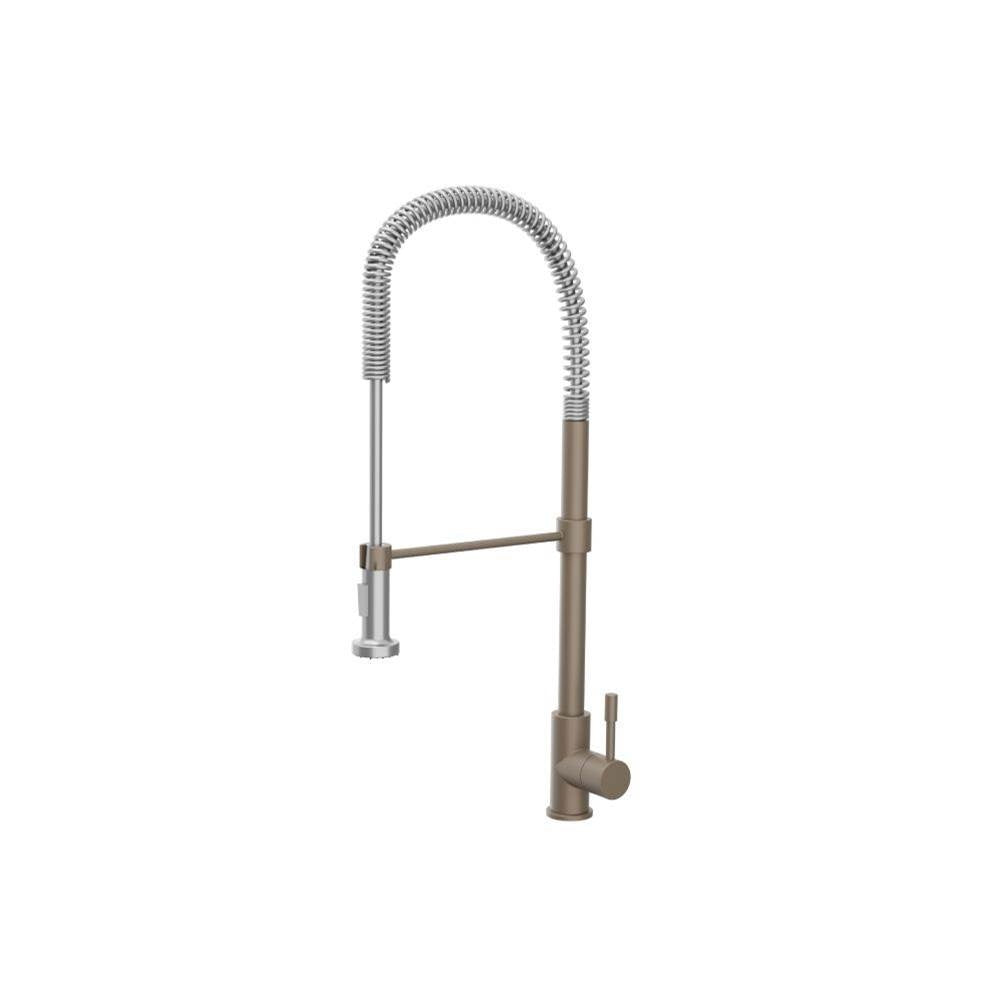 Flusso K.2000 Professio - S - Dual Spray Professional Stainless Steel Kitchen Faucet With Pull Out