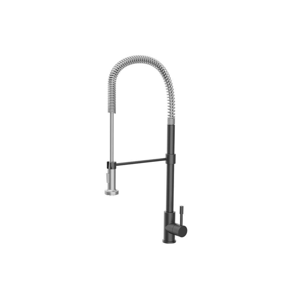 Flusso K.2000 Professio - S - Dual Spray Professional Stainless Steel Kitchen Faucet With Pull Out