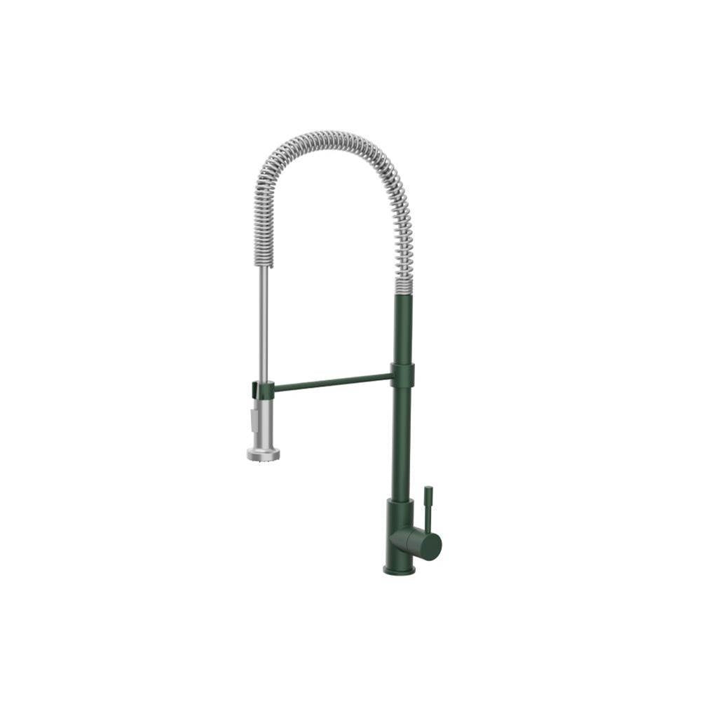 Flusso K.2000 Professio - S - Dual Spray Professional Stainless Steel Kitchen Faucet With Pull Out