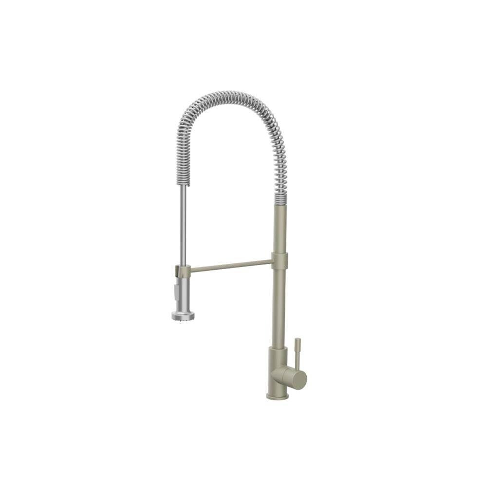 Flusso K.2000 Professio - S - Dual Spray Professional Stainless Steel Kitchen Faucet With Pull Out