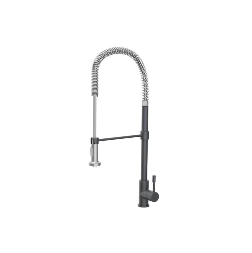 Flusso K.2000 Professio - S - Dual Spray Professional Stainless Steel Kitchen Faucet With Pull Out