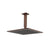 Flusso RHC.12S 12" Rain Head with 6" Ceiling Mount Arm
