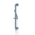 Flusso SHS.2018 Hand Shower Set with Slide Bar, Integrated Elbow & Hose