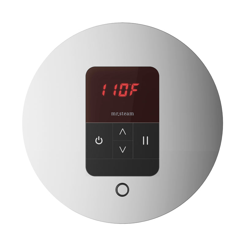 Mr. Steam ITRD iTempo Round Steam Shower Control and Steamhead