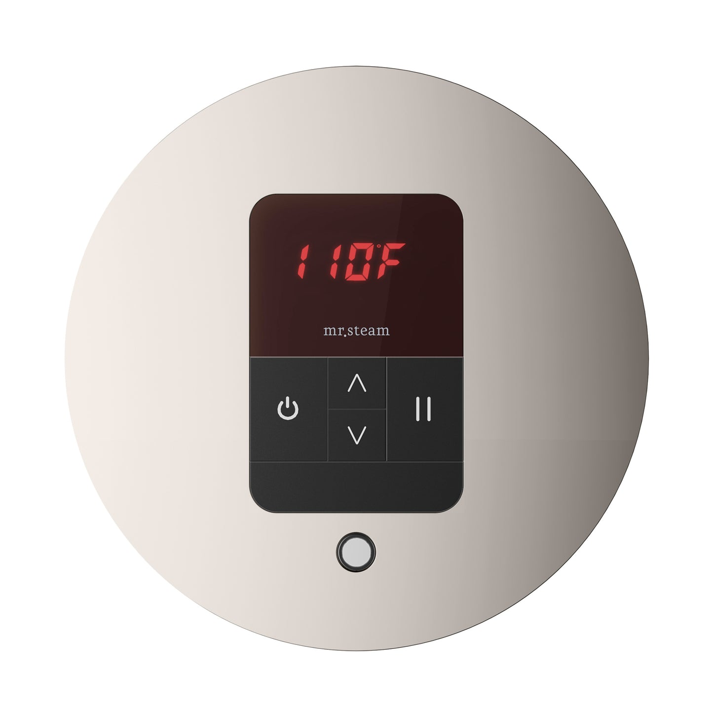 Mr. Steam ITRD iTempo Round Steam Shower Control and Steamhead