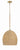 Crystorama JAC-10500-SG Jace 1 Light Pendant - Soft Gold