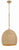 Crystorama JAC-10500-SG Jace 1 Light Pendant - Soft Gold