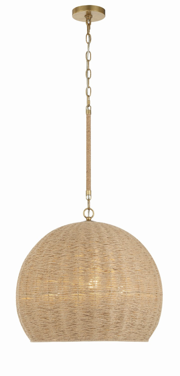 Crystorama JAC-10503-SG Jace 3 Light Pendant - Soft Gold
