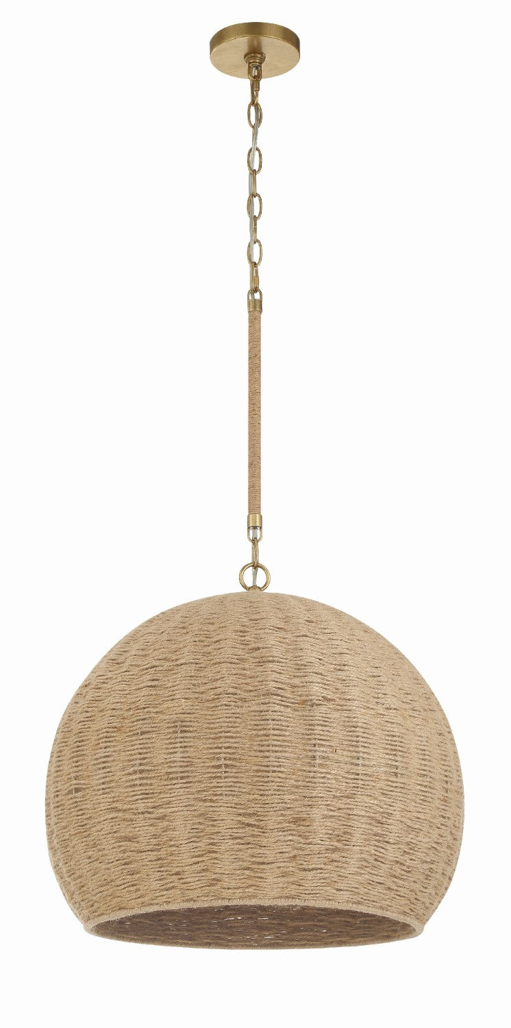 Crystorama JAC-10503-SG Jace 3 Light Pendant - Soft Gold