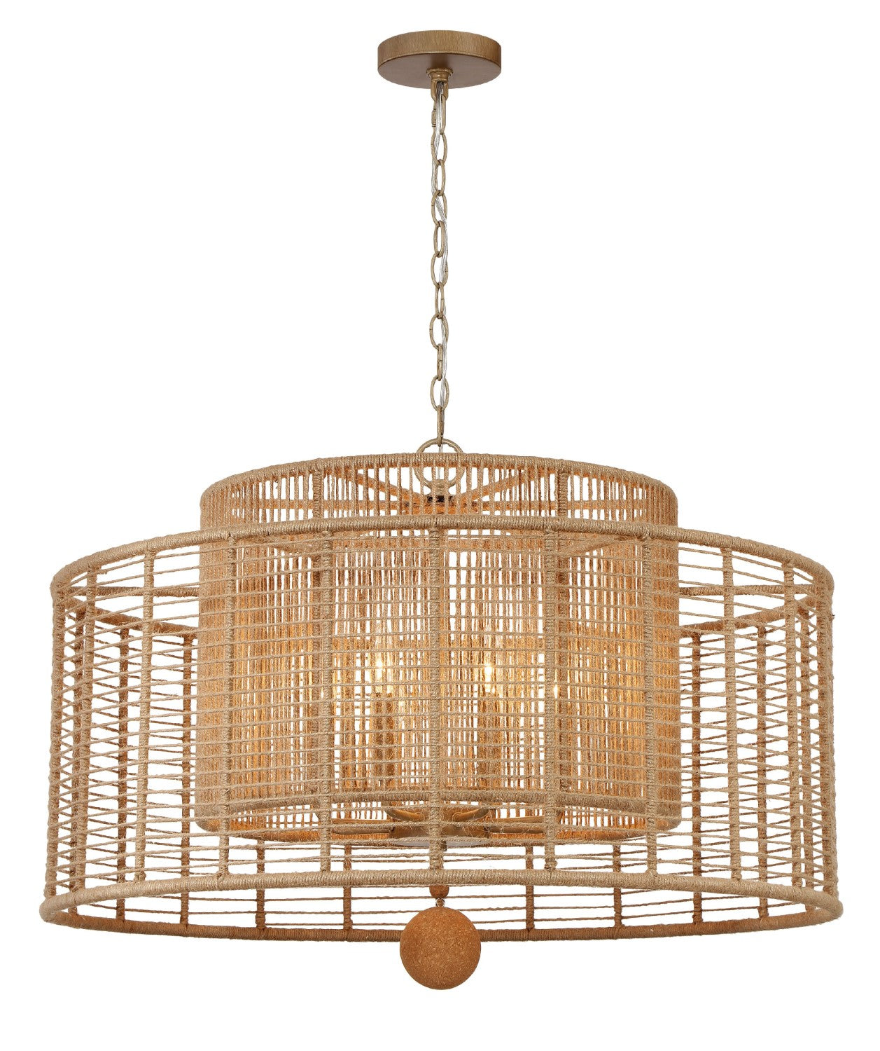 Crystorama JAY-A5006-BS Jayna 8 Light Chandelier - Burnished Silver