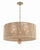 Crystorama JES-B7105-BS Jessa 5 Light Pendant - Burnished Silver