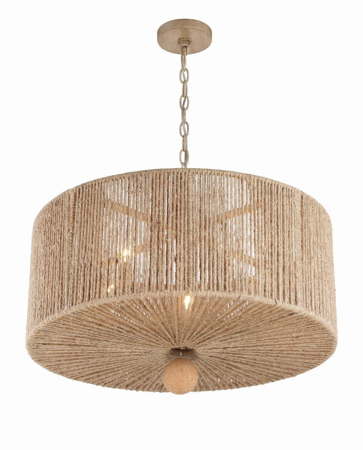 Crystorama JES-B7105-BS Jessa 5 Light Pendant - Burnished Silver