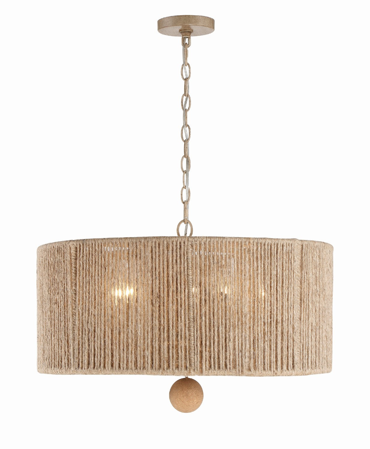 Crystorama JES-B7105-BS Jessa 5 Light Pendant - Burnished Silver