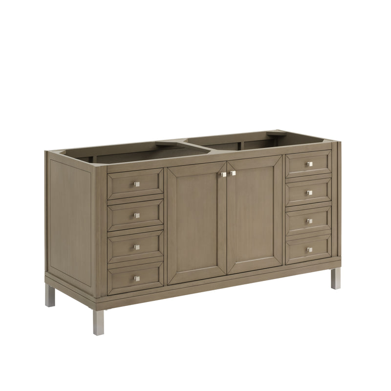James Martin 503-V60D-M-WLW Chicago 60" Double Vanity, Walnut Whisper