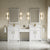 James Martin Bellshire 84" Dual Vanity Set with 24" Make-Up Counter - Parent