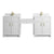James Martin Bellshire 84" Dual Vanity Set with 24" Make-Up Counter - Parent