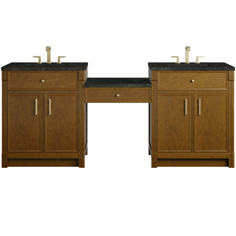 James Martin Bellshire 84" Dual Vanity Set with 24" Make-Up Counter