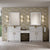 James Martin Bellshire 96" Dual Vanity Set with 24" Make-Up Counter - Parent
