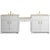 James Martin Bellshire 96" Dual Vanity Set with 24" Make-Up Counter