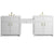 James Martin Bellshire 96" Dual Vanity Set with 24" Make-Up Counter