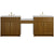 James Martin Bellshire 96" Dual Vanity Set with 24" Make-Up Counter