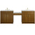 James Martin Bellshire 96" Dual Vanity Set with 24" Make-Up Counter