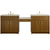 James Martin Bellshire 96" Dual Vanity Set with 24" Make-Up Counter