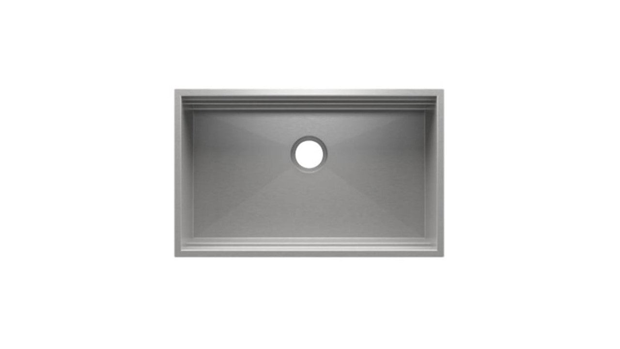Home Refinements by Julien 005500 Smartstation Sink Reveal Undermount Single 30X17X10 - Brushed Stainless Steel